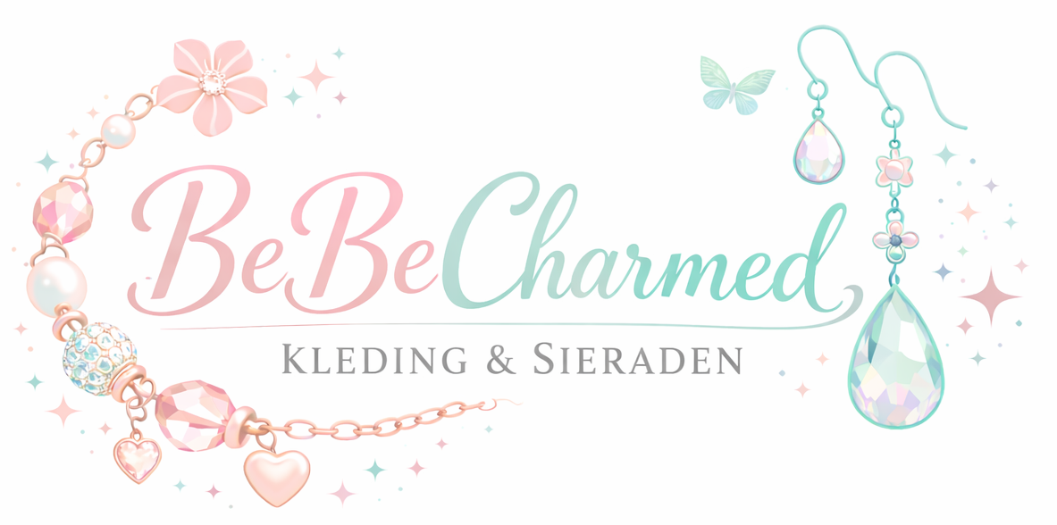 BeBeCharmed logo – handgemaakte sieraden en aangepaste kleding webshop